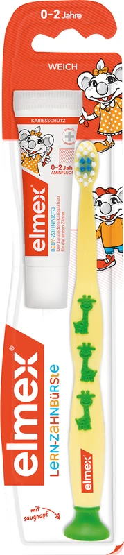 elmex® Lern-Zahnbürste  Stück  inklusive 12 ml elmex Baby-Zahnpasta