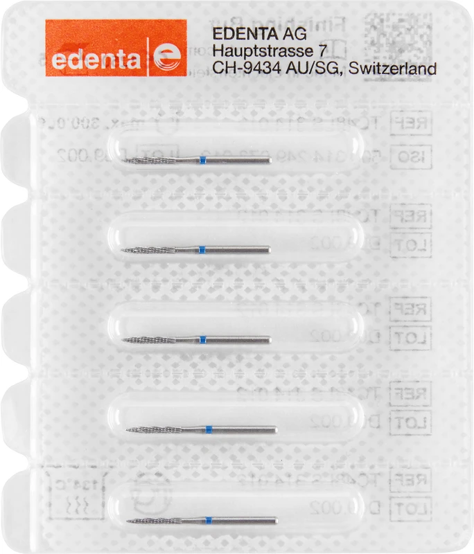 HM-S-Finierer  Packung  5 Stück blau, 12 Schneiden, FG, Figur 249 Flamme lang, 8 mm, ISO 012