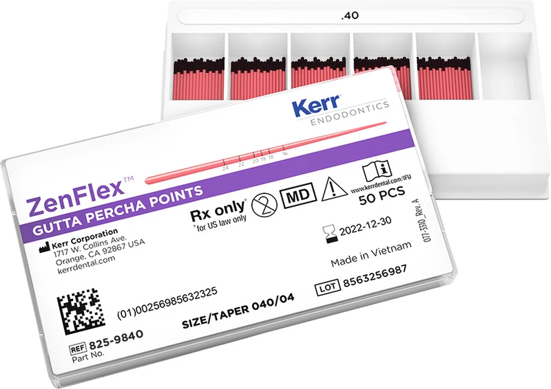 ZenFlex Gutta Percha Spitzen   Packung  50 Stück Taper.04, ISO 040