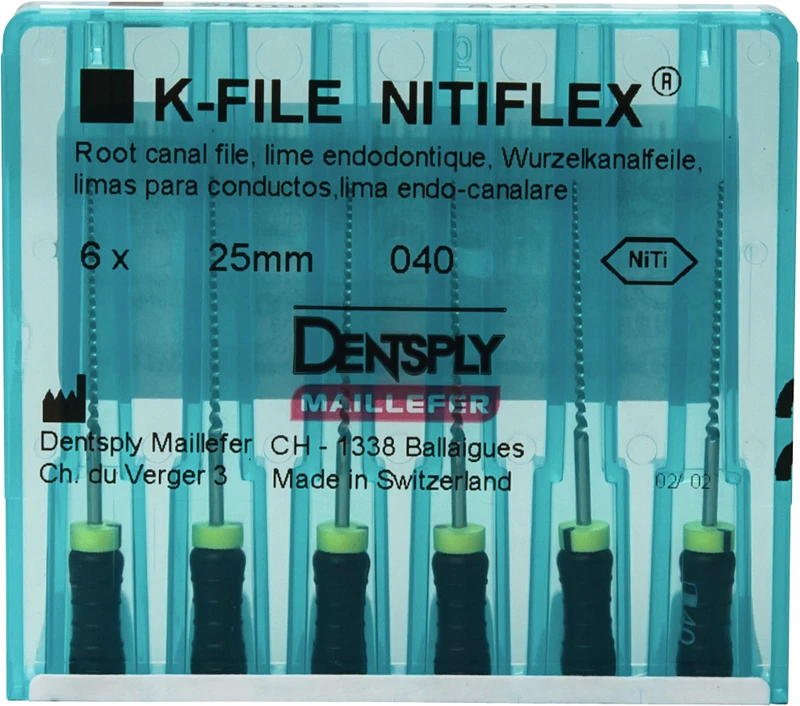 File NiTiflex  Packung  6 Stück 25 mm ISO 040