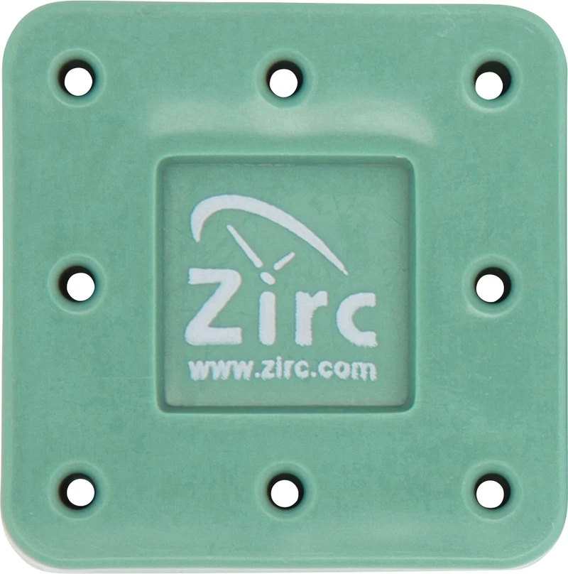 Bohrerständer  Stück  für 8 Instrumente, grün, 3,8 x 3,8 x 1,3 cm