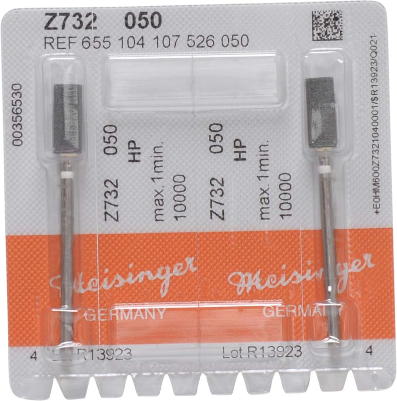 Schleifer Z732  Packung  2 Stück grün mittel, HP, Figur 107, 12,5 mm, ISO 050
