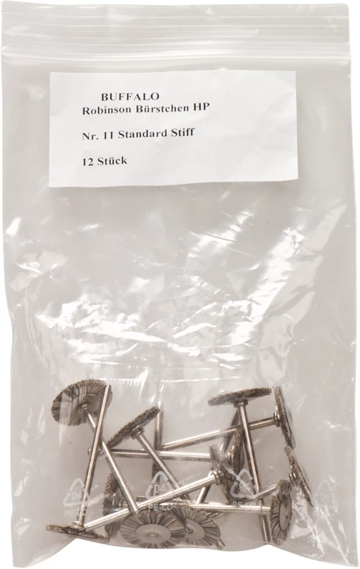 Abbott-Robinson-Bürsten  Packung  12 Stück Nr. 11, Standard