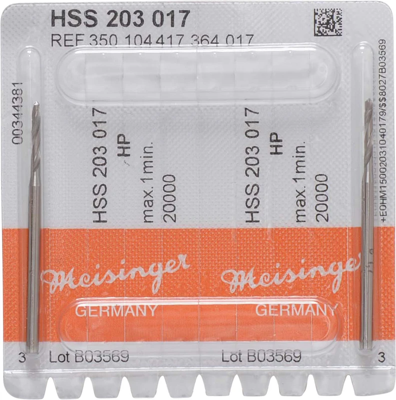 Spiralbohrer HSS 203  Packung  2 Stück HP, Figur 417, 12 mm, ISO 017