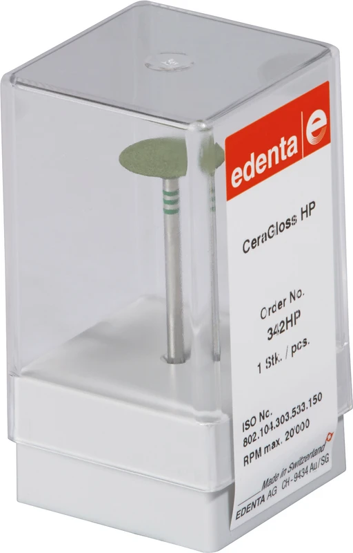 CeraGloss  Stück  grün grob, HP, Figur 303, 2,5 mm, ISO 150