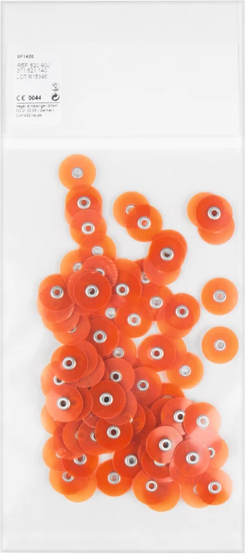 Super Flexible Discs  Packung  100 Stück unmontiert, dunkel orange mittel, HP, Figur 371, Ø 14 mm, ISO 140