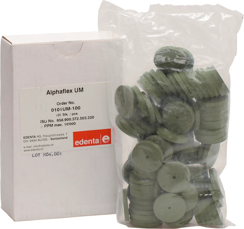 Alphaflex  Packung  100 Stück unmontiert, grün, Figur 372, 3 mm, ISO 220