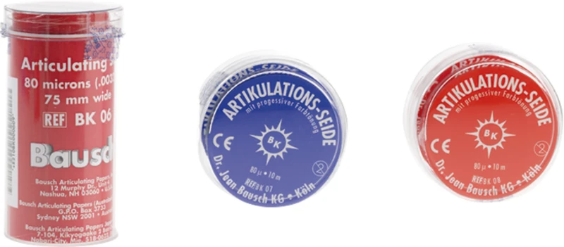 ARTIKULATIONS-SEIDE 80 µ  Rolle  10 m rot, 16 mm, BK 08