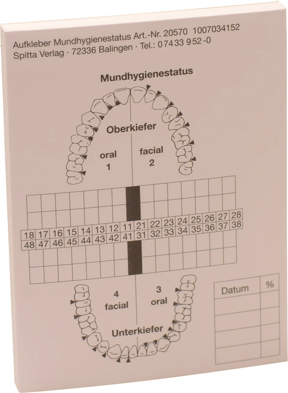 Mundhygienestatus   Stück  50 Blatt