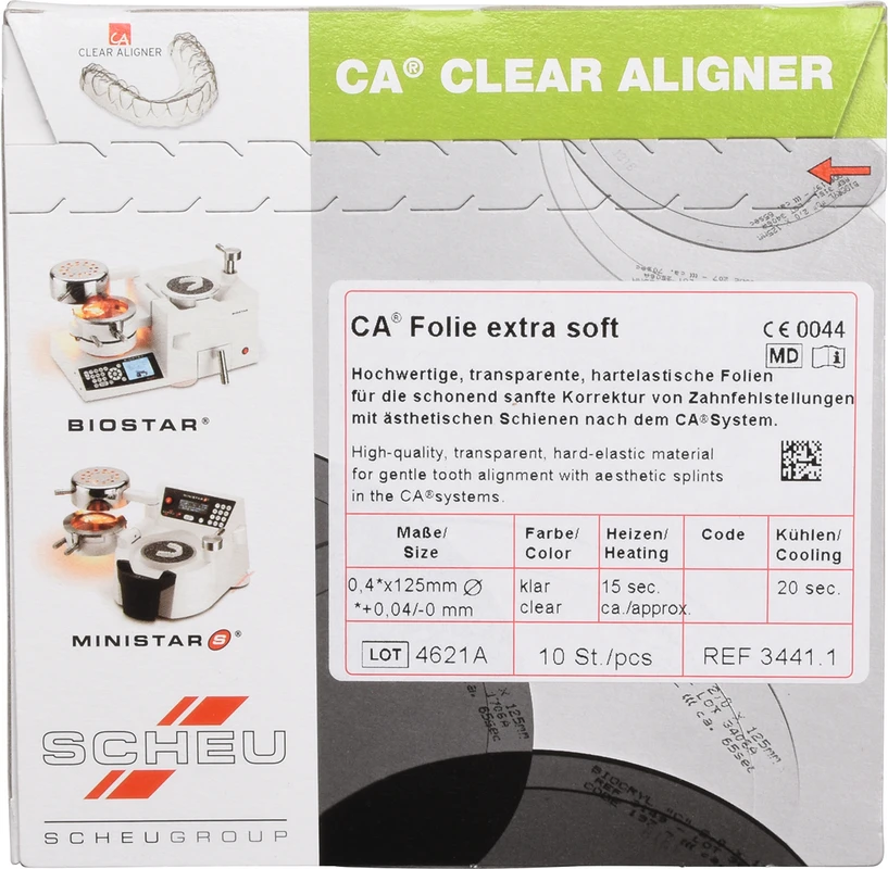 CA® Folie  Packung  10 Stück 0,4 x 125 mm