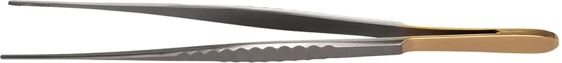 Gewebepinzette nach De Bakey  Stück  anatomisch, 150 mm, Maulbreite 1,5 mm, gerade, gerieft