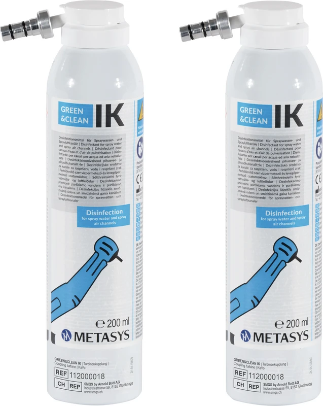 GREEN&CLEAN IK  Packung  2 x 200 ml Sprühdose, für die Turbinenkupplung KaVo