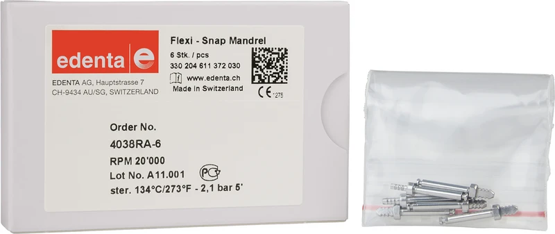 Mandrell Flexi-Snap  Packung  6 Stück RA, ISO 030