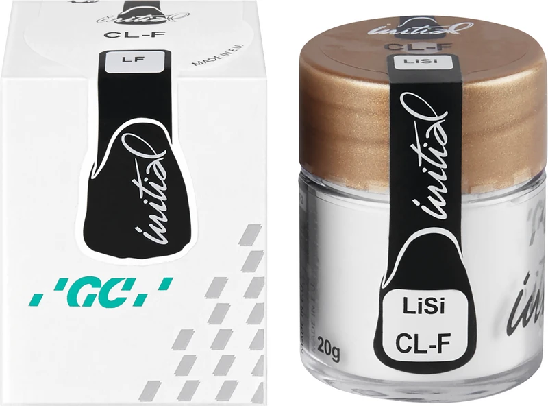 GC Initial LiSi  Dose  20 g Pulver klare Fluoreszenz CL-F
