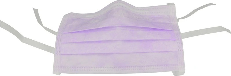 Monoart® Mundschutz Protection 3  Box  50 Stück zum Binden, lila