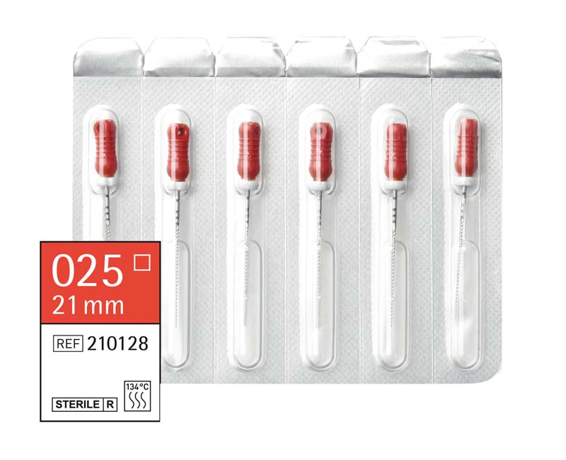 Omni K-Feilen steril  Packung  6 Stück steril, 21 mm, ISO 025
