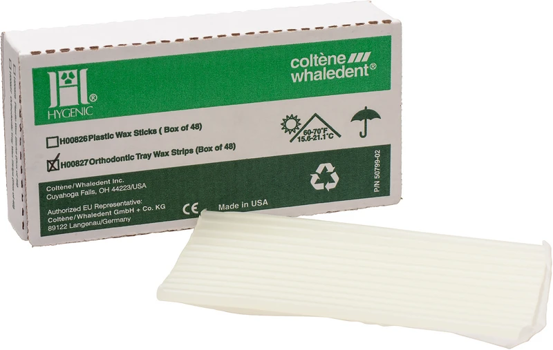 HYGENIC® orthodontisches Löffel Wachs  Packung  48 Stück weiß