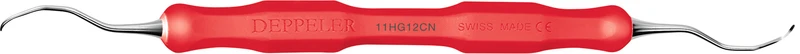 DEPPELER Gracey Küretten Nano-Profil  Stück  mit CN Griff, rot