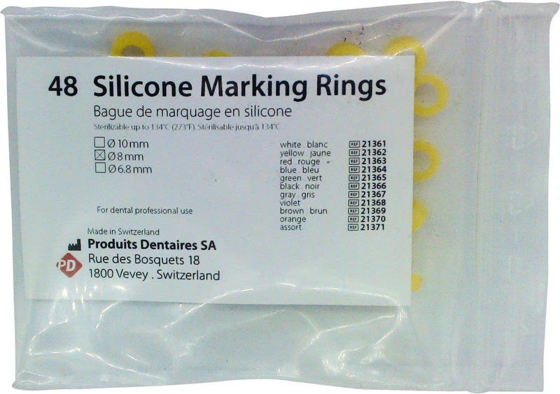 Markierungsringe  Packung  48 Stück gelb, Ø 8 mm