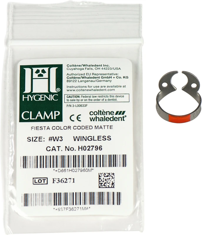 HYGENIC® Fiesta® Klammern  Stück  ohne Flügel, für kleine Molaren UK, W3