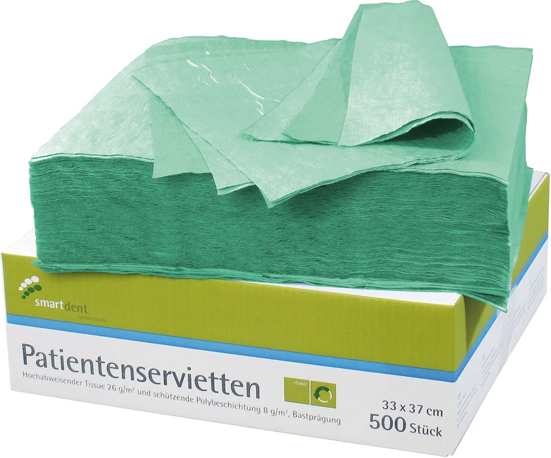 smart Patientenservietten  Packung  500 Stück grün