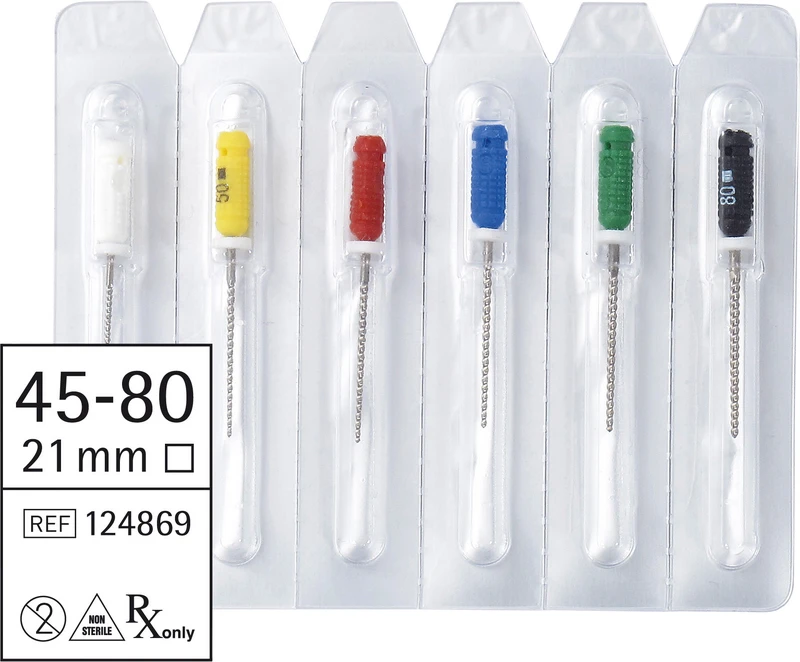 smart K-Feilen  Sortiment  6 Stück 21 mm ISO 045-080