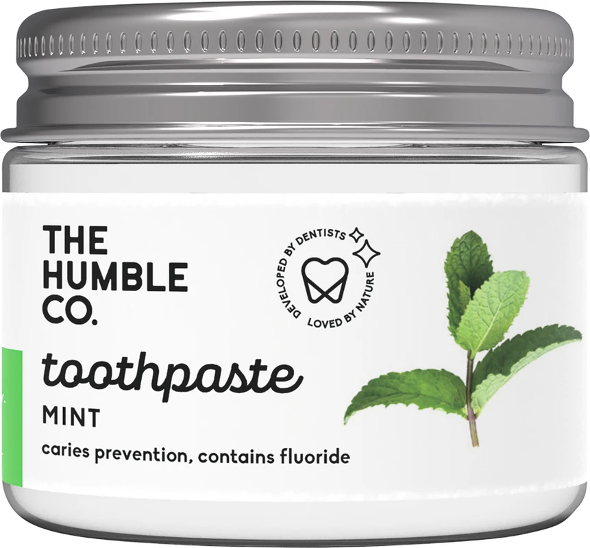 Humble Zahnpasta im Glas  Dose  50 ml Minze, mit Fluorid