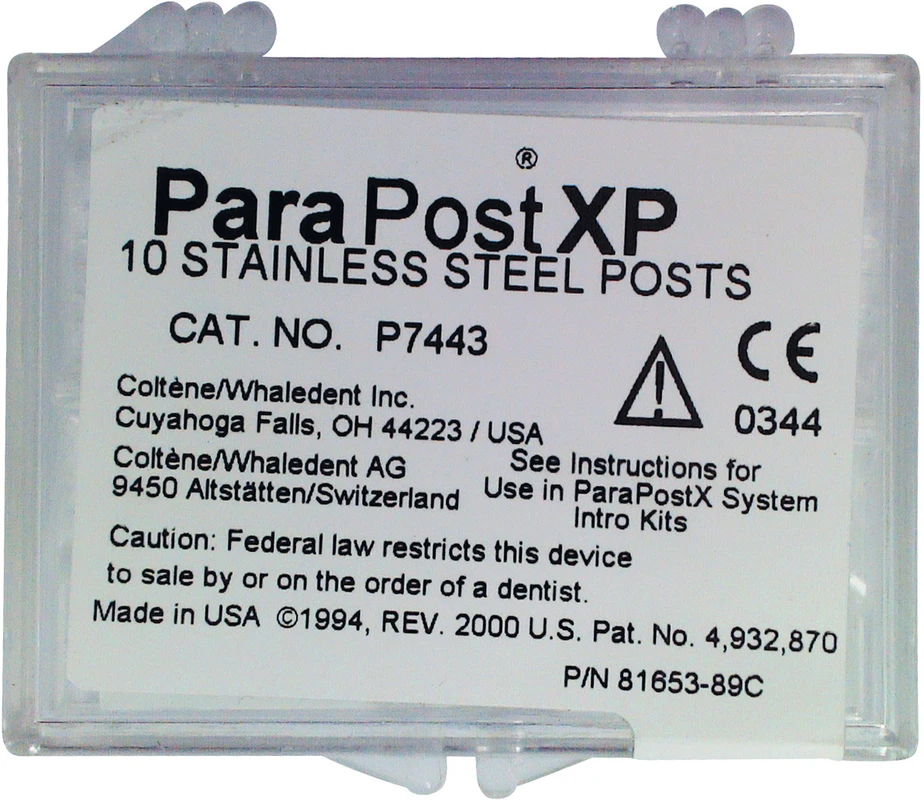 ParaPost® XP Edelstahlstifte  Packung  10 Stück Gr. 3