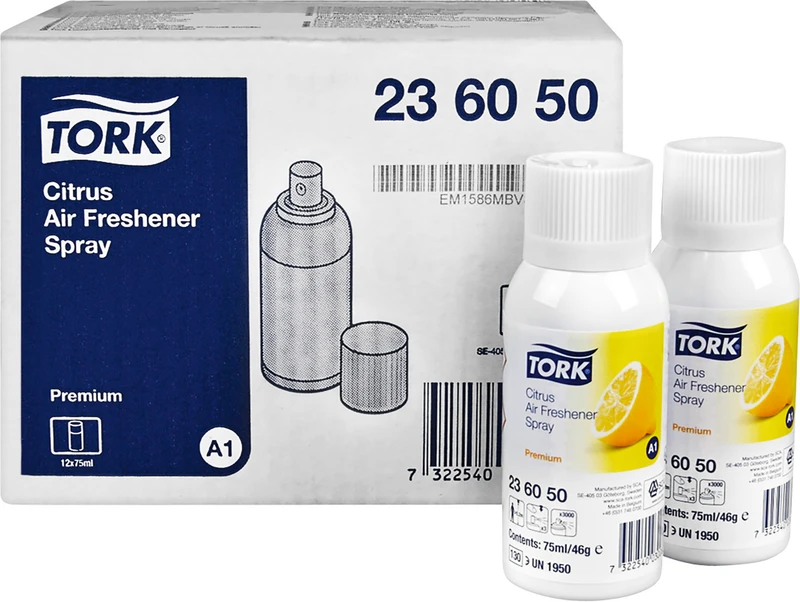 TORK® Lufterfrischer Spray  Karton  12 x 75 ml Sprühdose Citrus