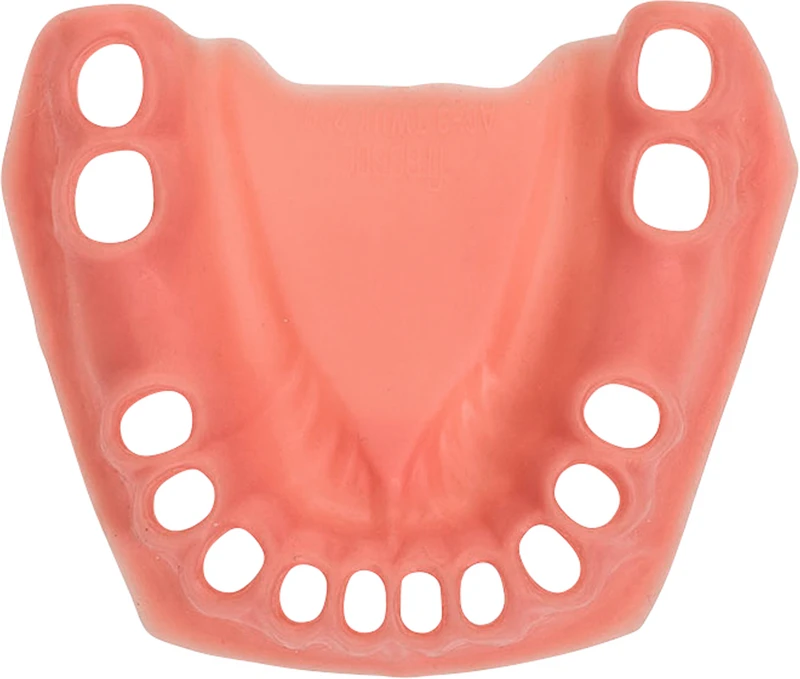 Zahnfleischauflagen  Stück  auswechselbar, UK (8-7-5-4-3-2-1 | 1-2-3-4-5-7-8), für AG-3 teilbezahnt