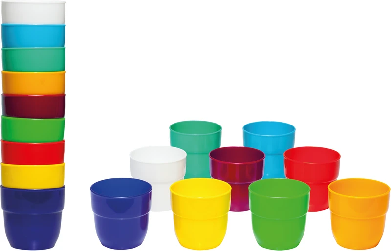 Classico Colore Mundspülbecher  Packung  10 Stück türkis