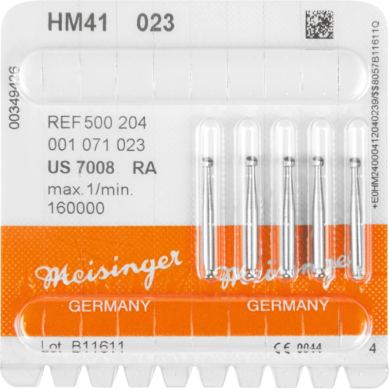 HM-Finierer 41  Packung  5 Stück fein, RA, Figur 001 Kugel, ISO 023