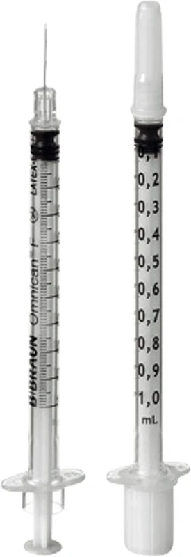 Omnican®-F  Packung  100 Stück 1 ml, Kanüle 0,30 x 12 mm