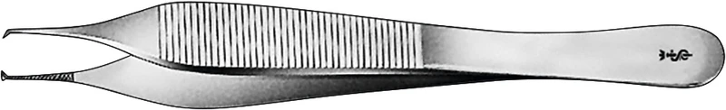 Chirurgische Pinzette nach Adson  Stück  gerade, feingliedrig, Fadenplatte,120 mm