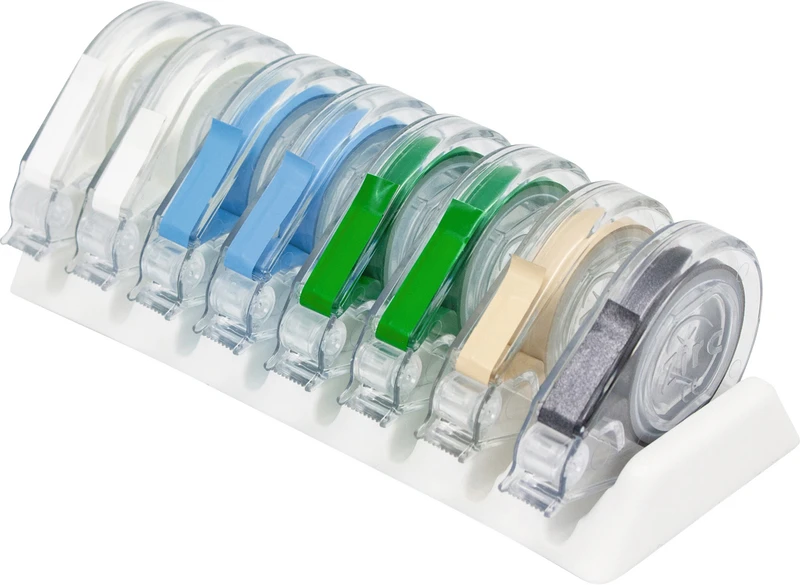 EZ-ID Markierungsbänder Zirc  Sortiment  8 Abrollspender, Bandlänge 91cm, pastell, Farben A - I