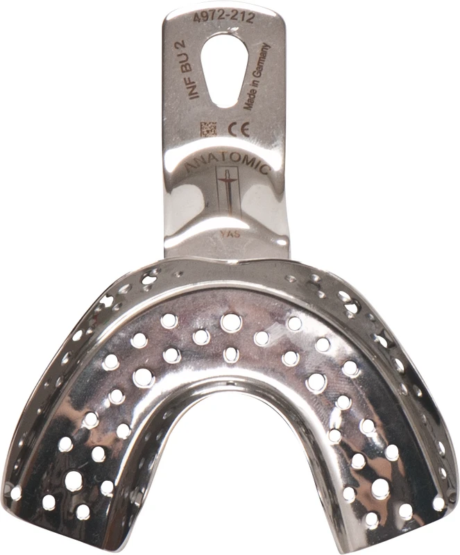 Abformlöffel bezahnt  Stück  UK Gr. B2, perforiert