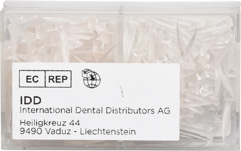 Transparente Keile  Packung  200 Stück sortiert