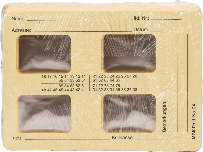 Dentalfilmkarten  Packung  50 Karten 24