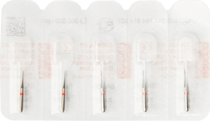 BAMBINO  Packung  5 Stück rot fein, FG kurz, Figur 160, 2 mm, ISO 007