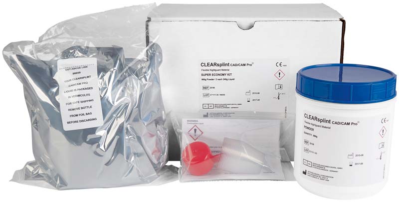 astron® Clearsplint® CAD\CAM Pro  Großpackung  960 g Pulver, 720 g Flüssigkeit