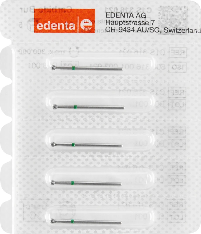 HM-Bohrer C1S  Packung  5 Stück grün, FGXL, Figur 001, ISO 021