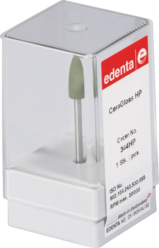 CeraGloss  Stück  grün grob, HP, Figur 243, 15,5 mm, ISO 055