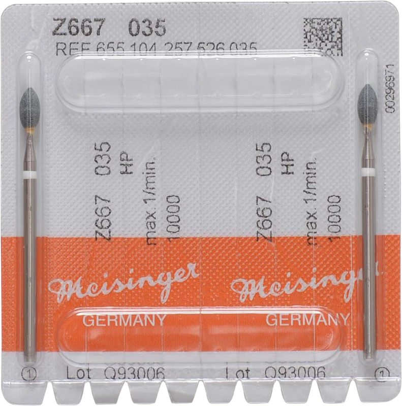 Schleifer Z667  Packung  2 Stück grün mittel, HP, Figur 257, 7,5 mm, ISO 035