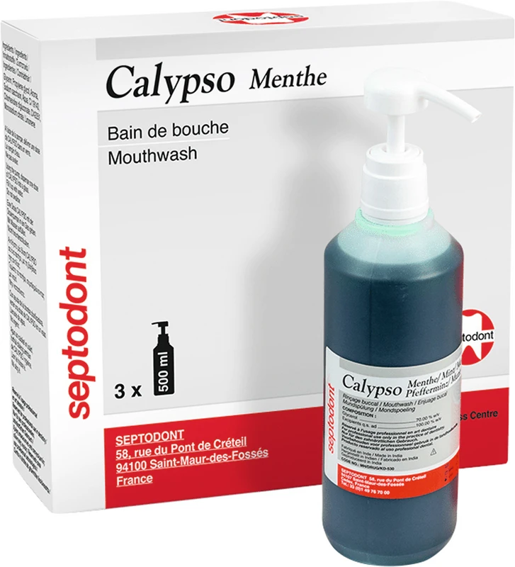 Calypso  Packung  3 x 500 ml Pfefferminz, 1 Dosierpumpe