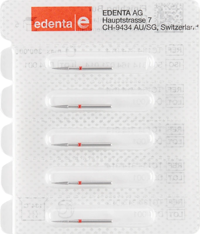 HM-Finierer TC134  Packung  5 Stück mittlere Spitze, gelb, 16 Schneiden, FG, Figur 164, 6 mm, ISO 014