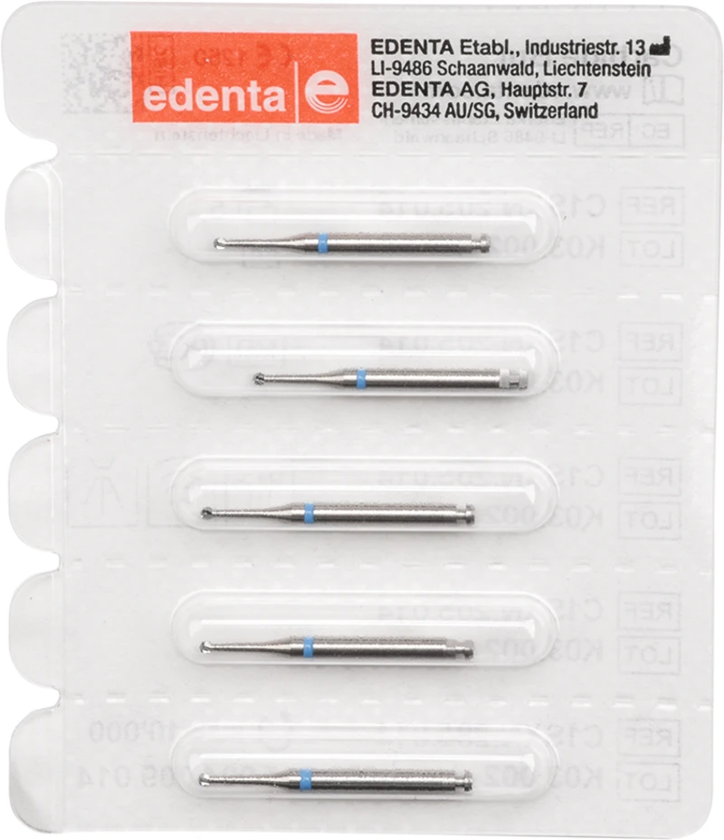 HM-Bohrer C1SXN  Packung  5 Stück Kreuzverzahnung blau, RAL, Figur 004, ISO 014