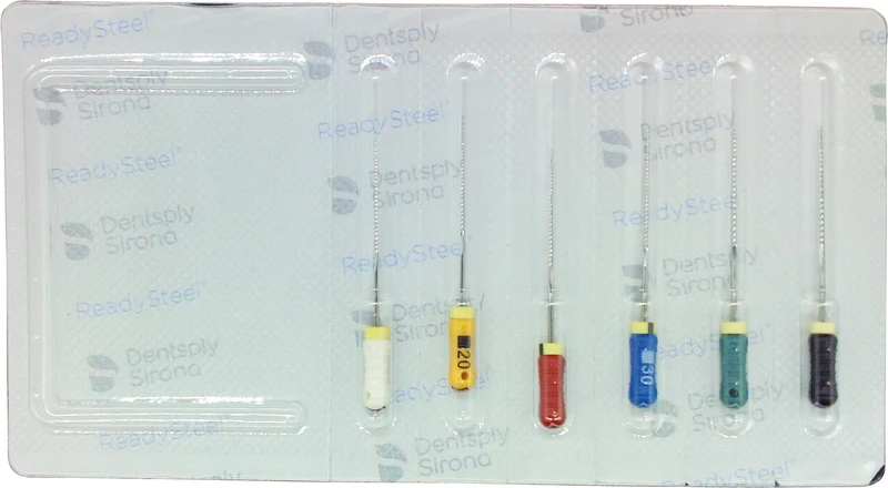 READYSTEEL K-Files  Sortiment  6 Stück 28 mm ISO 015-040