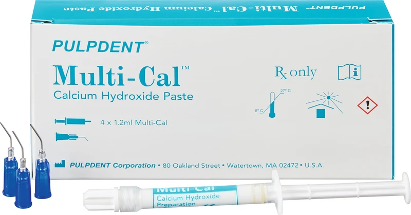 Multi-Cal  Kit  4 x 1,2 ml Spritze, 8 Applikationsaufsätze dunkelblau, 22 Gauge x 1\2