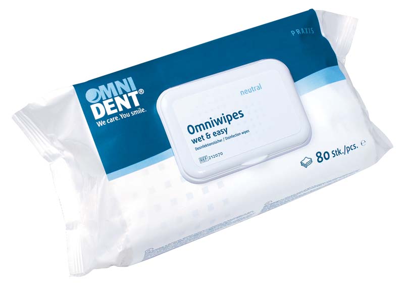 Omniwipes wet & easy  Packung  80 Stück neutral, 20 x 30 cm