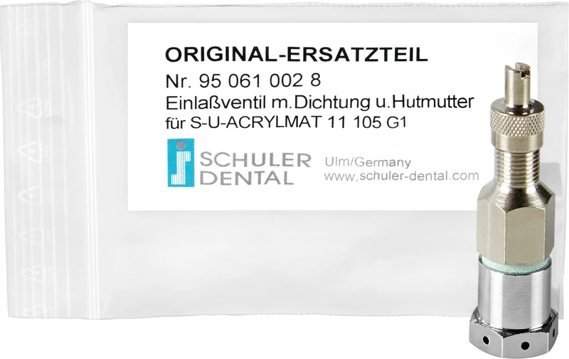 S-U-Acrylmat Einlassventile  Stück  mit Dichtung und Hutmutter